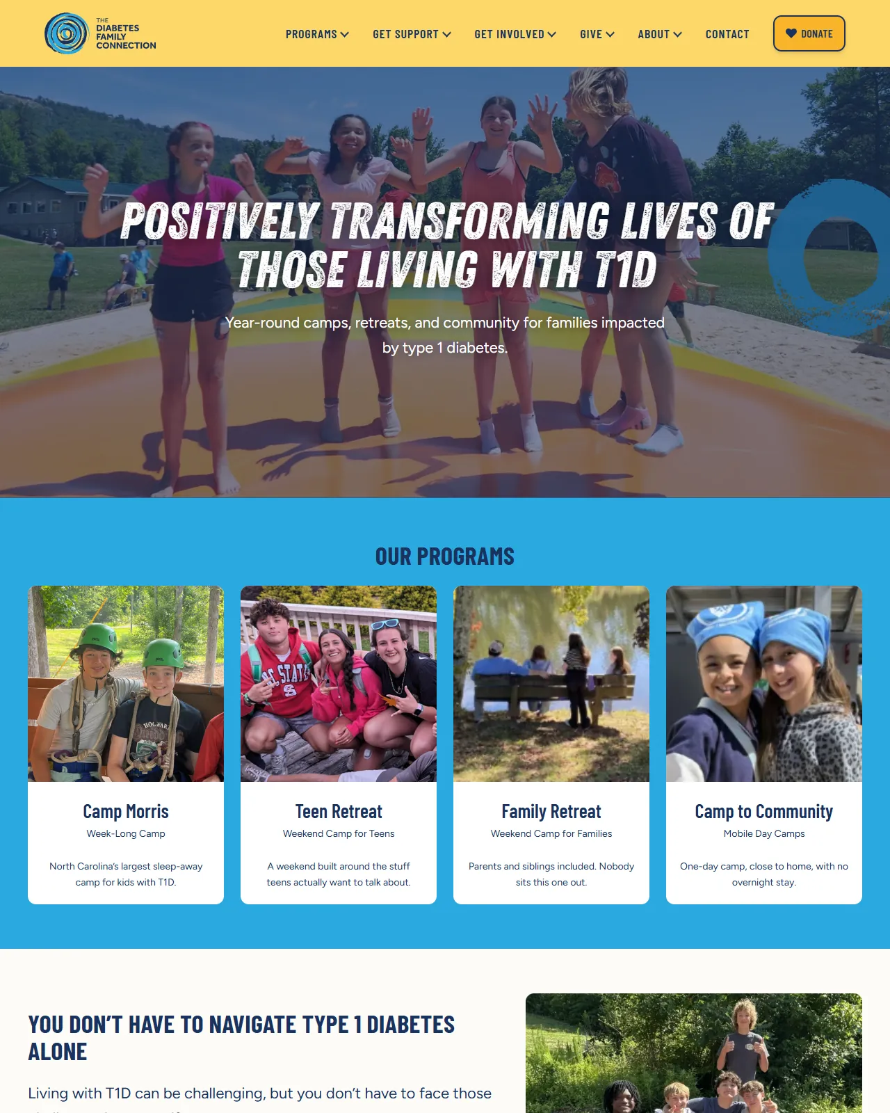 The Diabetes Family Connection homepage